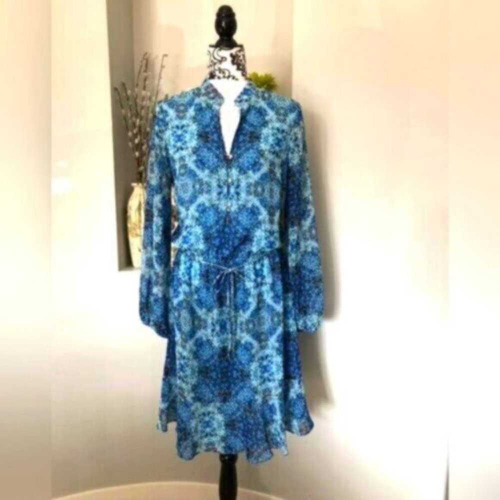 Joseph Ribkoff Chiffon Flowy Summer Dress Size Small